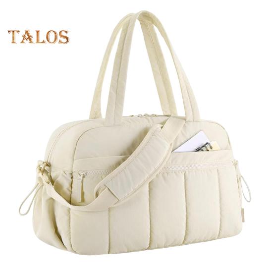 Travel Bag with Large Waterproof PVC Pocket for Wet And Dry Separation Storage Gym Bag with Handle And Shoulder Strap 5 Exterior Pockets Carry-on Bag