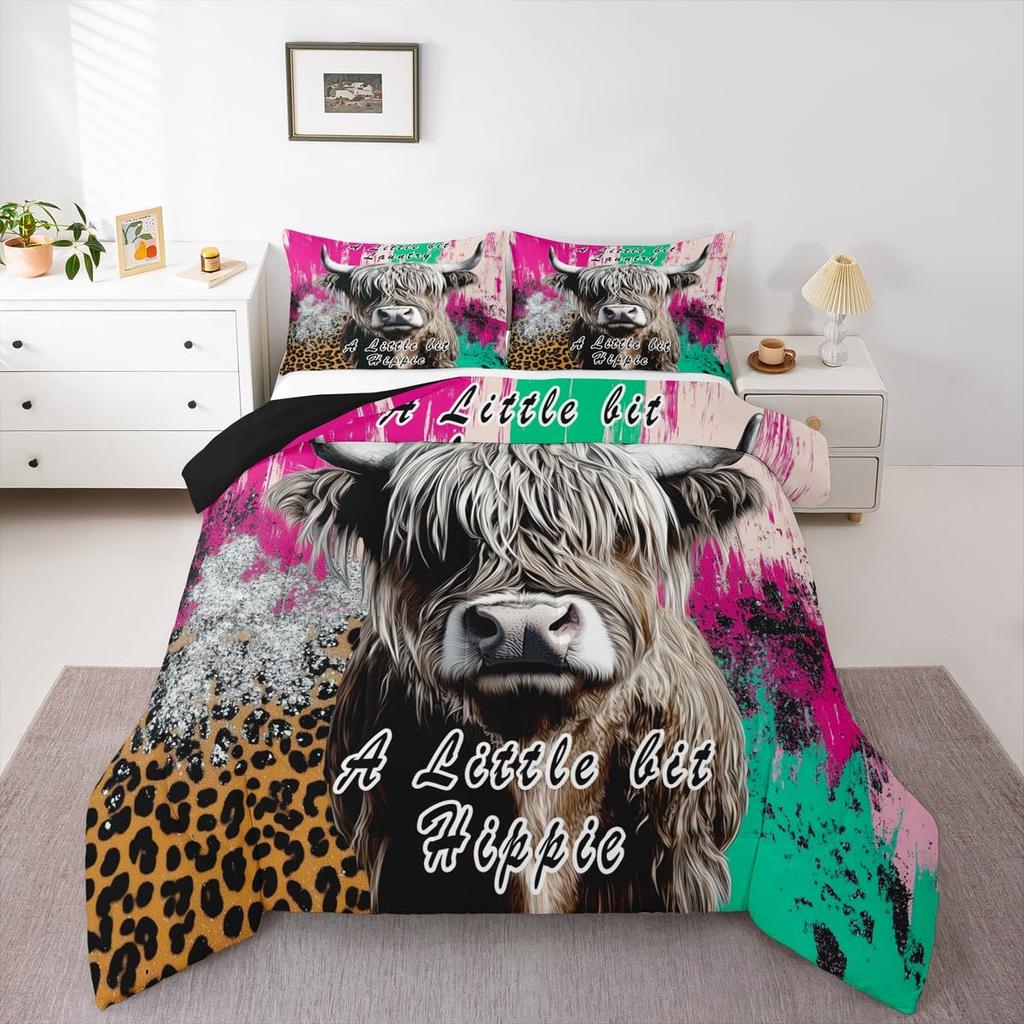 Butterfly Dream Catcher Comforter Set for Kids Teens Girls, Mandala Feather Bedding Down Comforter Twin Size, Bohemian Duvet Insert, Galaxy