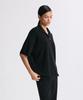 Liimaen Quarter-Zip Knit Polo Shirt Black