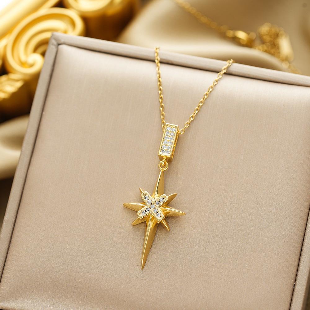 Titanium Steel Non-fading Necklace - European & American Style, Light Luxury, Versatile Korean Fashion, Perfect for Women and Girlfriend Gifts.