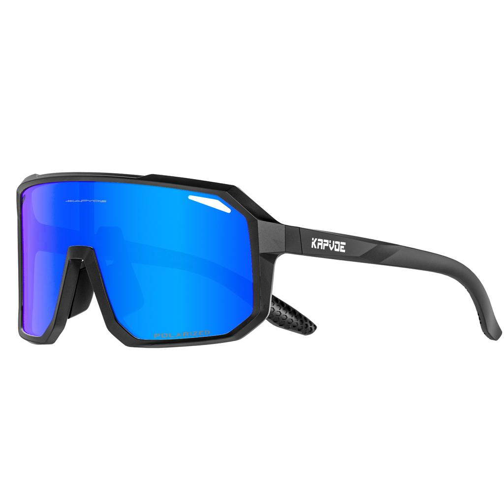 Lunettes de Soleil Sportives Polarisées Kapvoe pour Homme Lunettes de Vélo Photochromiques Lunettes de Vélo d'Extérieur pour Vélo VTT UV400