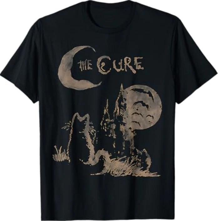 The Cure Cat Moon & FUNNY MEME Cat T-Shirt M
