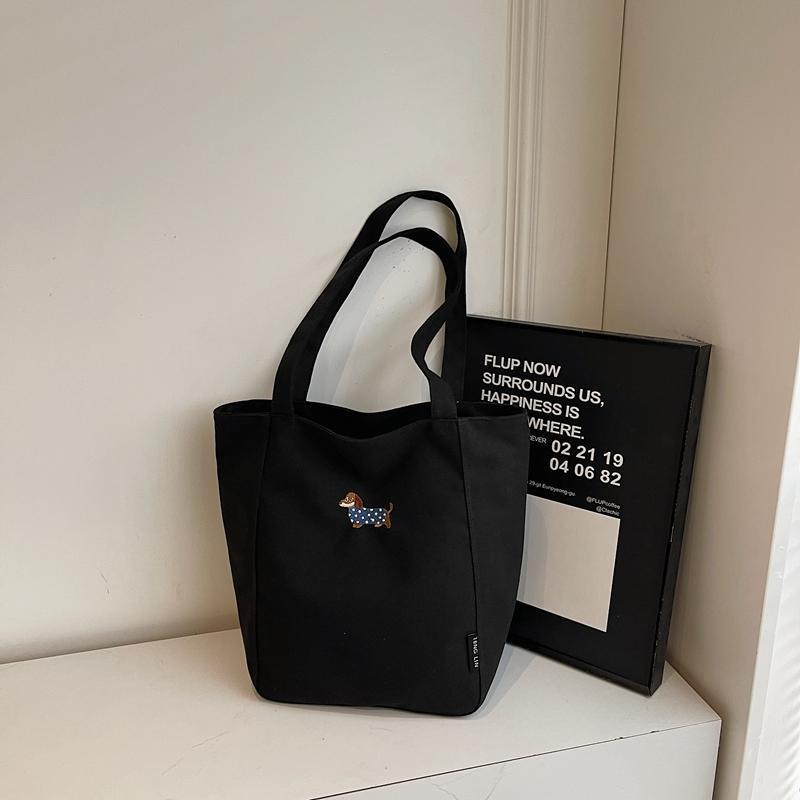 2026 Women's Large Capacity Canvas Tote Bag - Versatile Single Shoulder Bag for Autumn/Winter Commute and College.