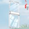 Samsung Z Flip7 Transparent Magnetic Hinge Phone Case with Full Coverage Airbag Protection