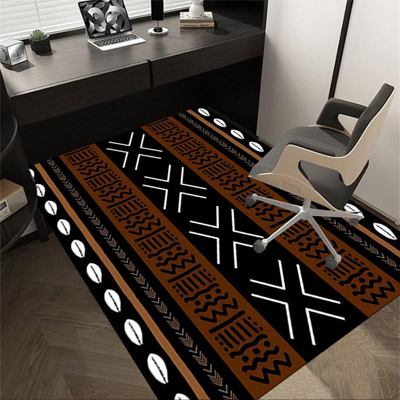 1PC African Pattern Extra Large Non-Slip Floor Carpet, Office, Family, Bedroom, Studio - Large Area Rug Indoor Rugs, Vibrant Colors-A233