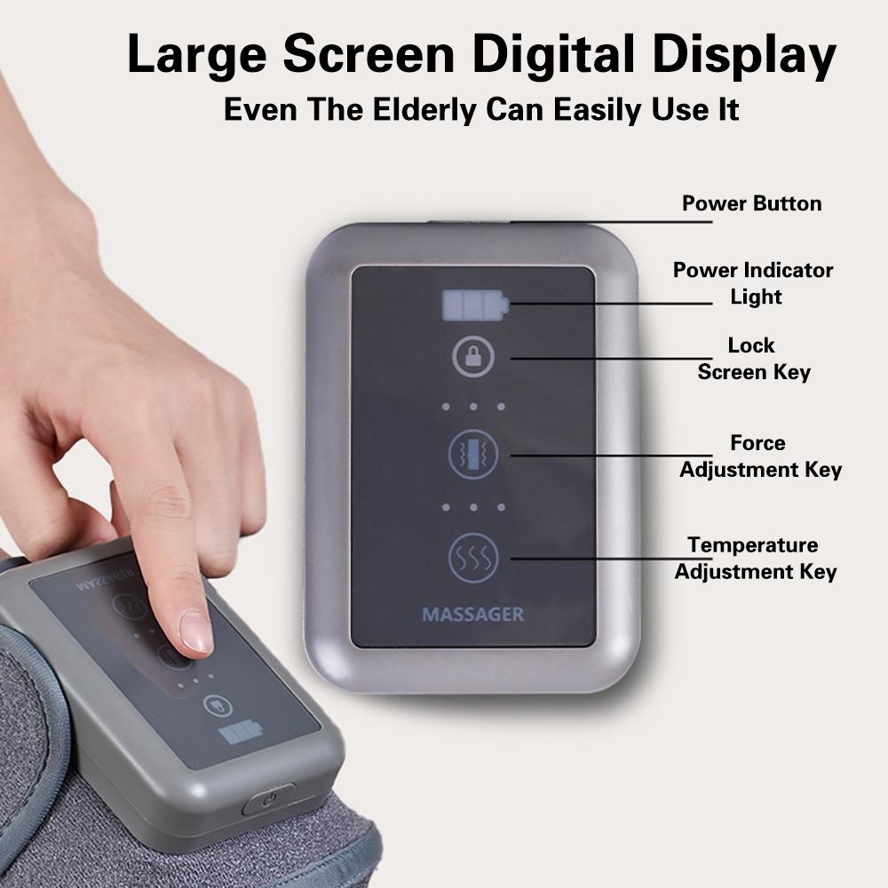 Electric Leg Massager Hot Compress Electric Physiotherapy Instrument Joint Knee Pads Suitable for Arms and Knees