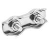 10pcs 304 Stainless Steel Steel Wire Rope Clip Double Grips Double Bolt Wire Clamp  Electric Fences