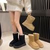 Winter New Snow Boots Women's Large Size Basic Classic Casual Mid-tube Cotton Boots Women's