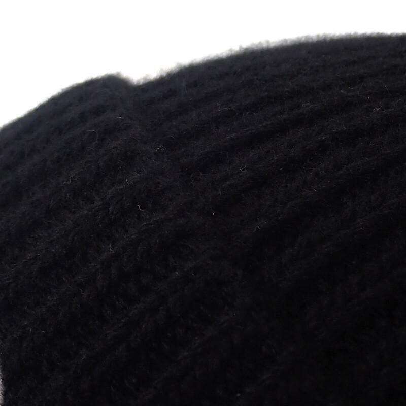 Louis Vuitton M77872 S Knit Cap Black Wool Women