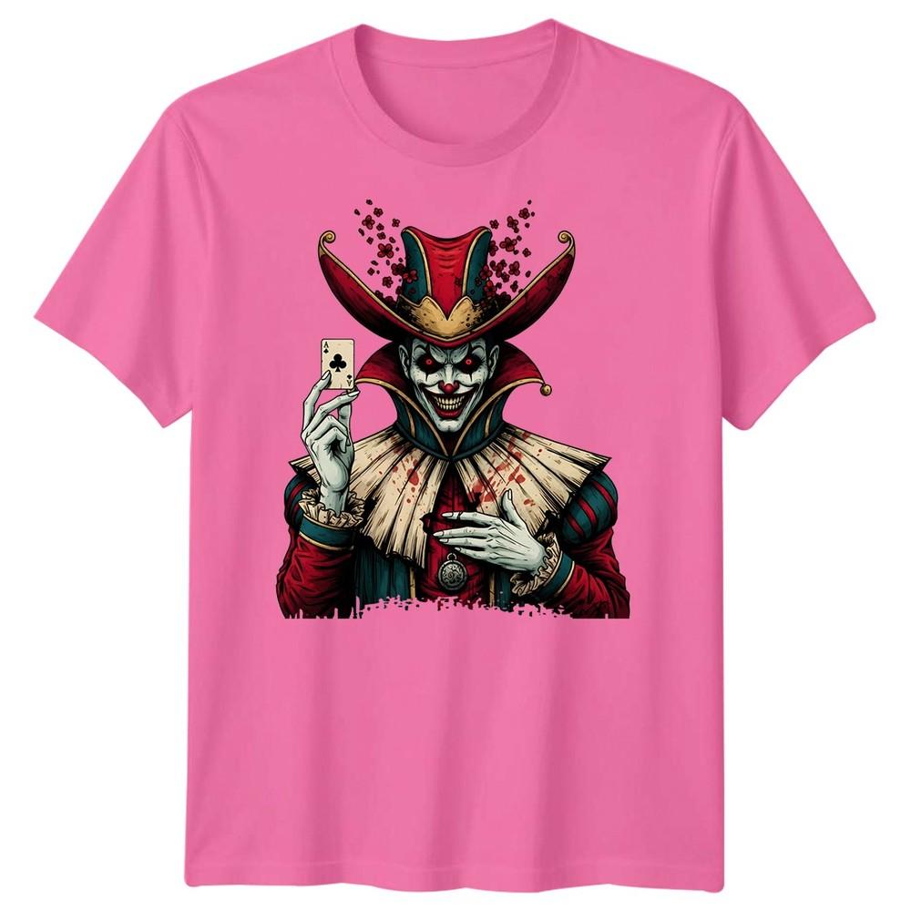 Jester Dark Clown Horror Unisexs Tshirt Ace Clubs Card
