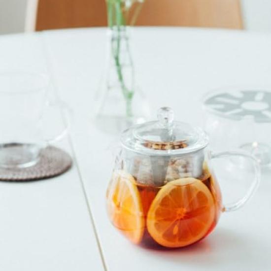 HARIO Leaf Tea Pot Clear Practical Capacity 450ml Heat Resistant Glass Present Gift Present CHC-45T