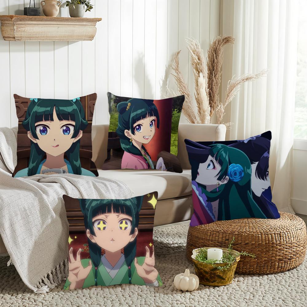 Anime The Apothecary Diaries Pillow Case Home Decoration Cushion Cover Suitable For Office Sofa Bedroom Car