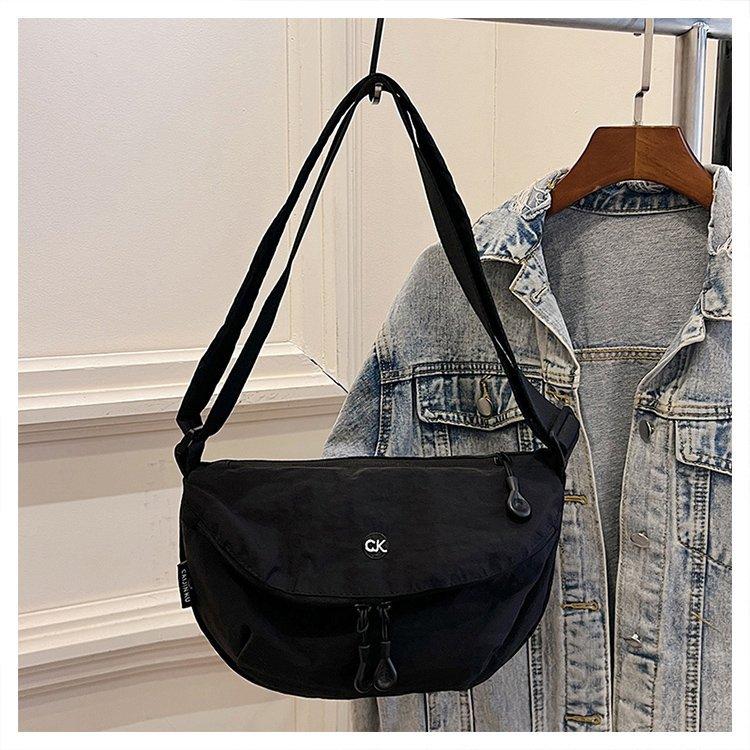 Senzație de nișă pânză ușoară capacitate mare geantă poștaș geantă șa geantă poștaș pentru navetă geantă de umăr simplă casual versatilă