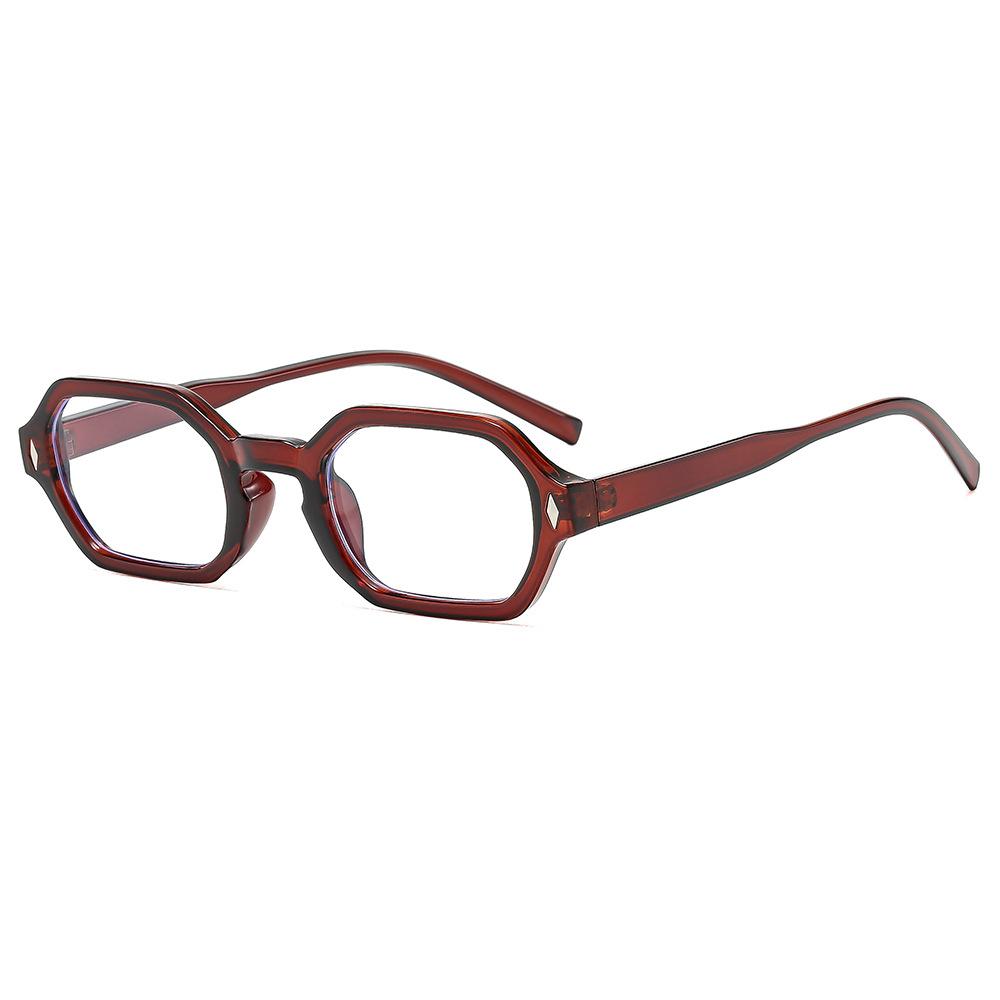 

2025 Polygon Anti Blue Light Glasses Women Men Small Stars Rivets Optical Glasses Ladies Eyeglasses Frames