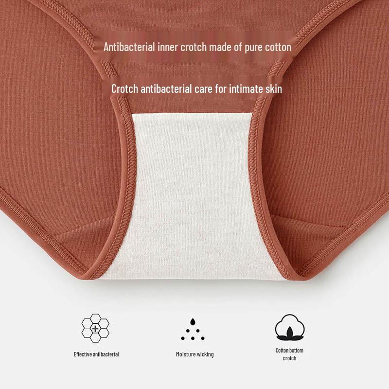 YOUNGYELL Women's High Waist Modal Seamless Tummy Control Underwear - 4 Pack