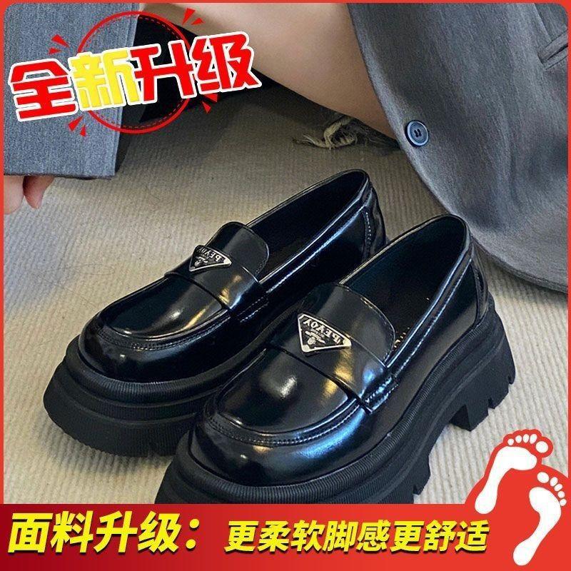 

Женские туфли на платформе, новые, увеличивающие рост, из маленькой кожи, в британском стиле, модные, высокого класса, ретро, одинарные туфли 40