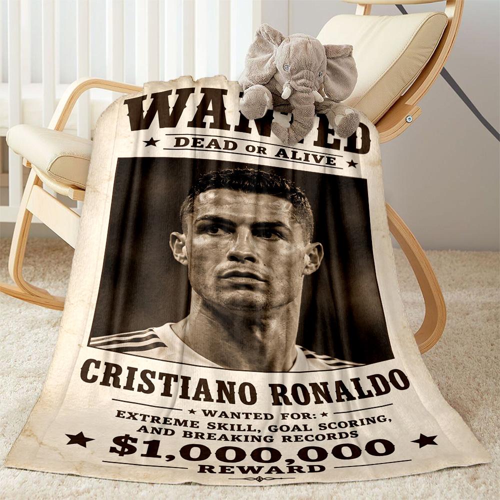 Ronaldo's Portugal Legacy Blanket Ultra-Soft Great for Office Bed Sofa All-Season Use Warmthful Decor Suitable for Gifting Relatives and Friends