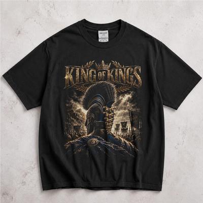 King of Kings Shirt, Ancient Greek Warrior Tee, Mycenaean Hero Graphic, Mythology History Gift, Dark Academia Apparel