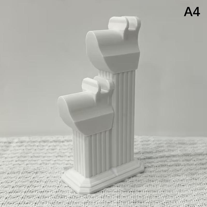 M-Minimalist Roman Column Glasses Holder Roman Column Ornament Glasses Desktop Organizer Home And Office Desk Decorative Gift