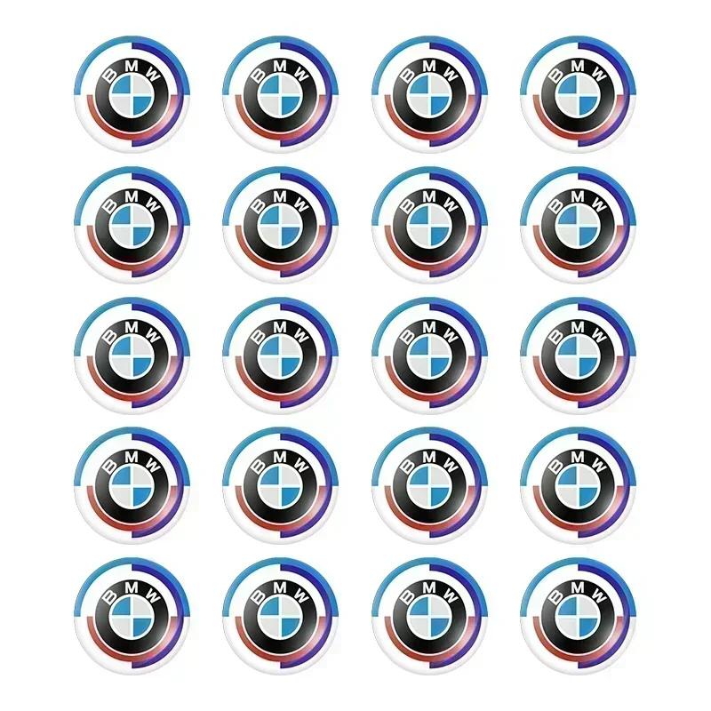 11/14mm Aluminium Bil Fjärrkontroll Nyckel Klistermärke Emblem Auto Tillbehör För BMW Performance F30 F10 E90 F20 E46 E60 E70 E39 E36 E87 E92