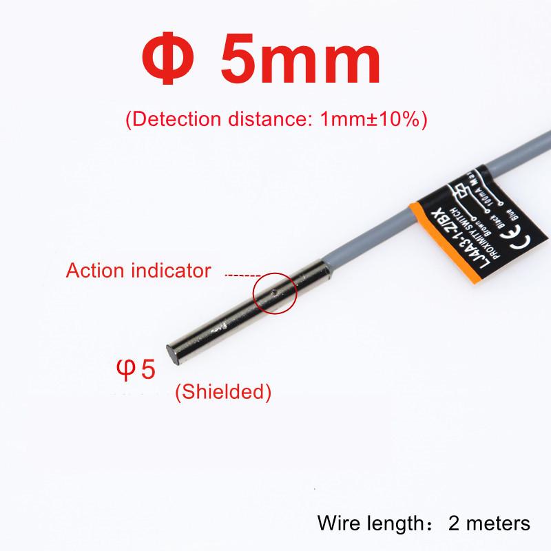 Black Proximity Switch Inductive Proximity Sensor Detection Switch NPN/PNP DC 6-36V Approach Sensor 4mm 6mm M5 M10 14 M16 M20 22