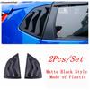 Black Rear Window Shutter Louver Sun Shade Side Air Vent Panel Decoration Cover Trim Accessories For Honda FIT JAZZ 2014 -