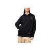 Li-Ning Small Logo Patch Kangaroo Pocket Hoodie Long Sleeve Sweatshirt Unisex Tops Black AWDSF73-4