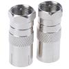 2Pcs F Type Male Plug Connector Socket To Rf Coax Tv Aerial Female Rf Adapters