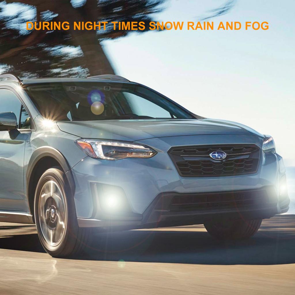 2pcs Fog light Fog Lamp For Subaru XV Crosstrek 2013-2019 Halogen Bulbs Daytime Running Lamp