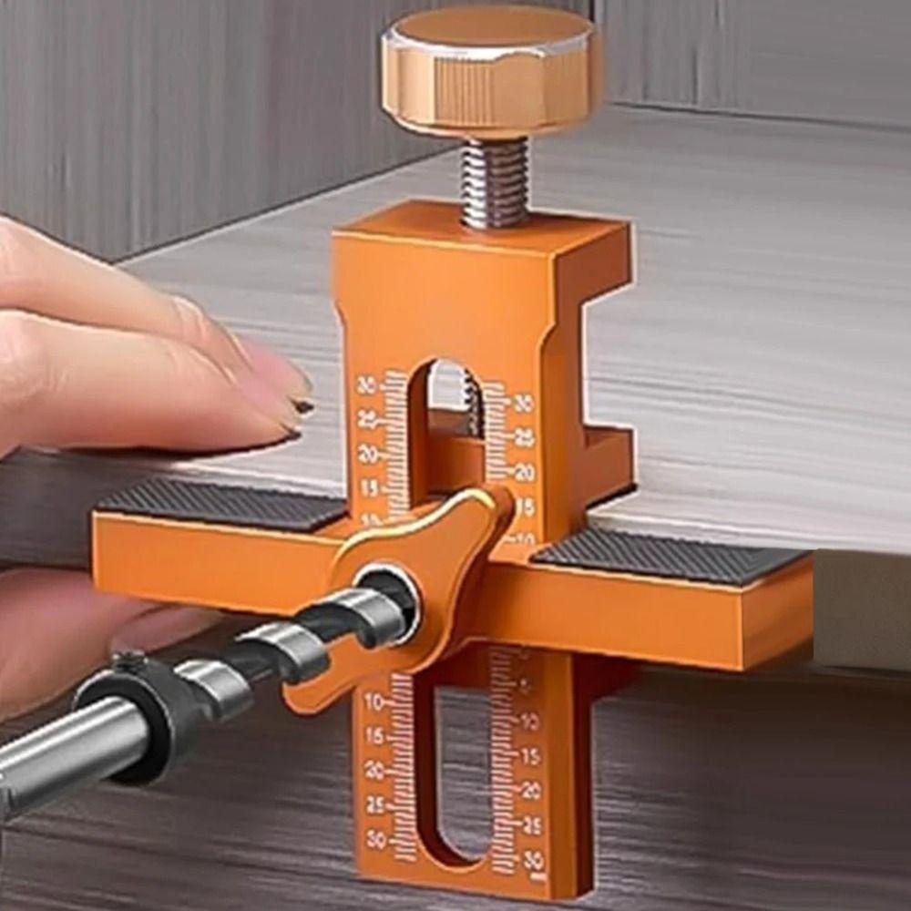 6/8/10mm Cabinet Door Installation Positioner Rebounder Punched Mounting Jig Wardrobe Installation