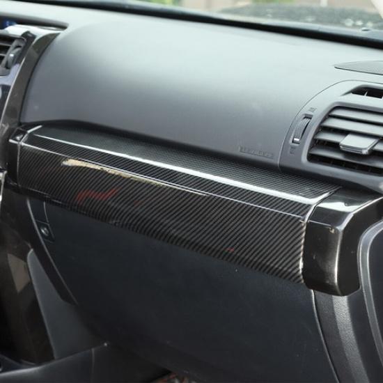 Front Co-pilot Dashboard Panel Cover Trim Bezels For 4Runner 2010+ Carbon Fiber