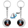 Pendant Keychain Bag Charm Double-sided Rotating Key Ring