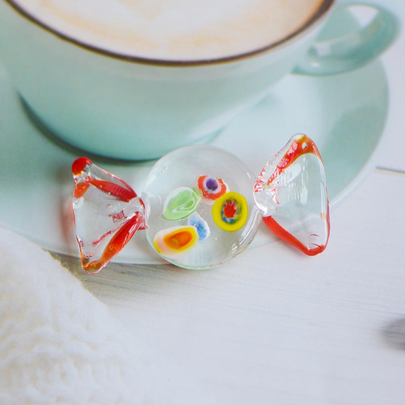 Handcrafted Glass Candy Ornament: Fruit Bowl Keepsake - Creative Holiday Gift