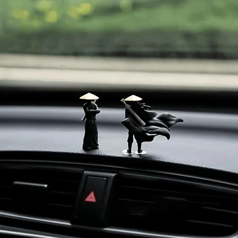 Cool Chinese Kung Fu Swordsman Figure Sand Table Layout Mini Landscape Supplies Desk Decoration Fairy Garden Miniatures