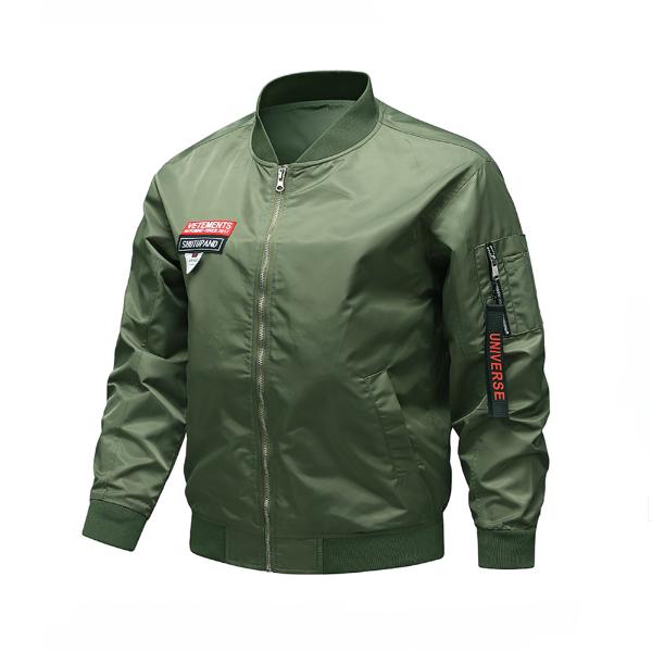 Jarní a podzimní pánská sportovně ležérní bunda se stojáčkem pro páry MA01 Pilotní pánská baseballová bunda