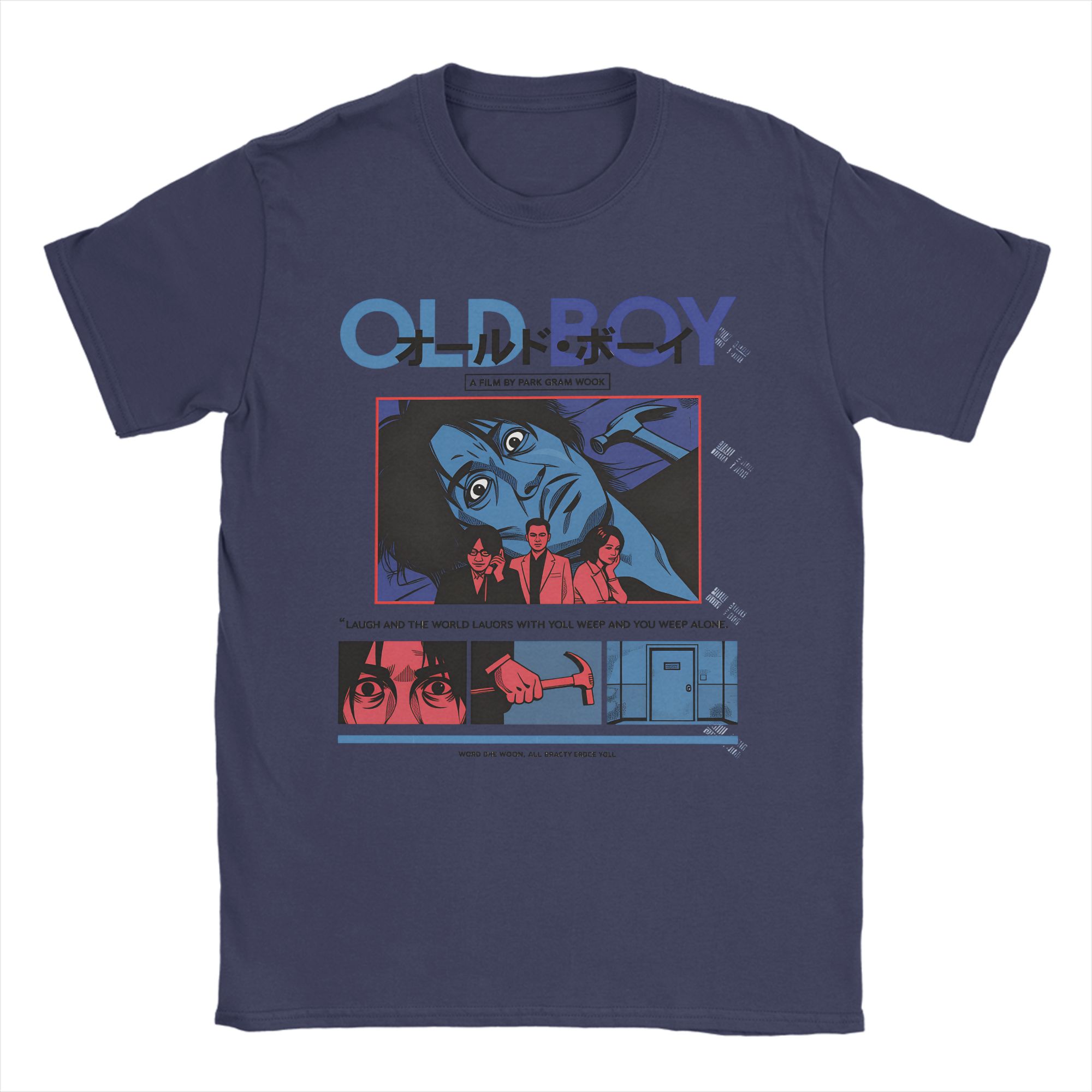 

Harajuku T Shirt Summer Oldboy Movie Hip Hop T Shirts Cotton Tshirt for Men Y2K Basic Design Short Sleeve Tops 4XL
