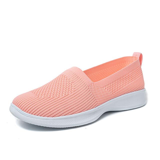 Letnie damskie buty dzianinowe skarpetki damskie trampki wsuwane buty lekkie płaskie damskie buty sportowe duże rozmiary mokasyny