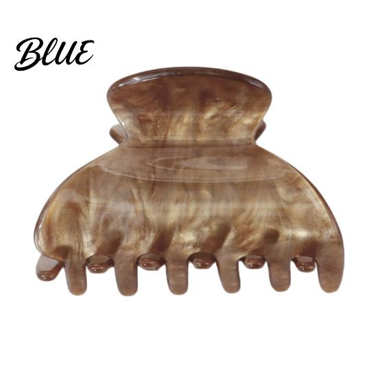 Broken Hair Grip Clip Shark Claw for Women Non-Slip Acrylic with Fine Teeth Matte Compact Shell Texture Back Head Half-Tied And Bangs Accessory