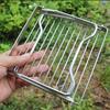Portable Grill Grid Campfire Stand Stainless Steel Campings Stove Grill Rack Folding Campfire Grill for Outdoor Cooking