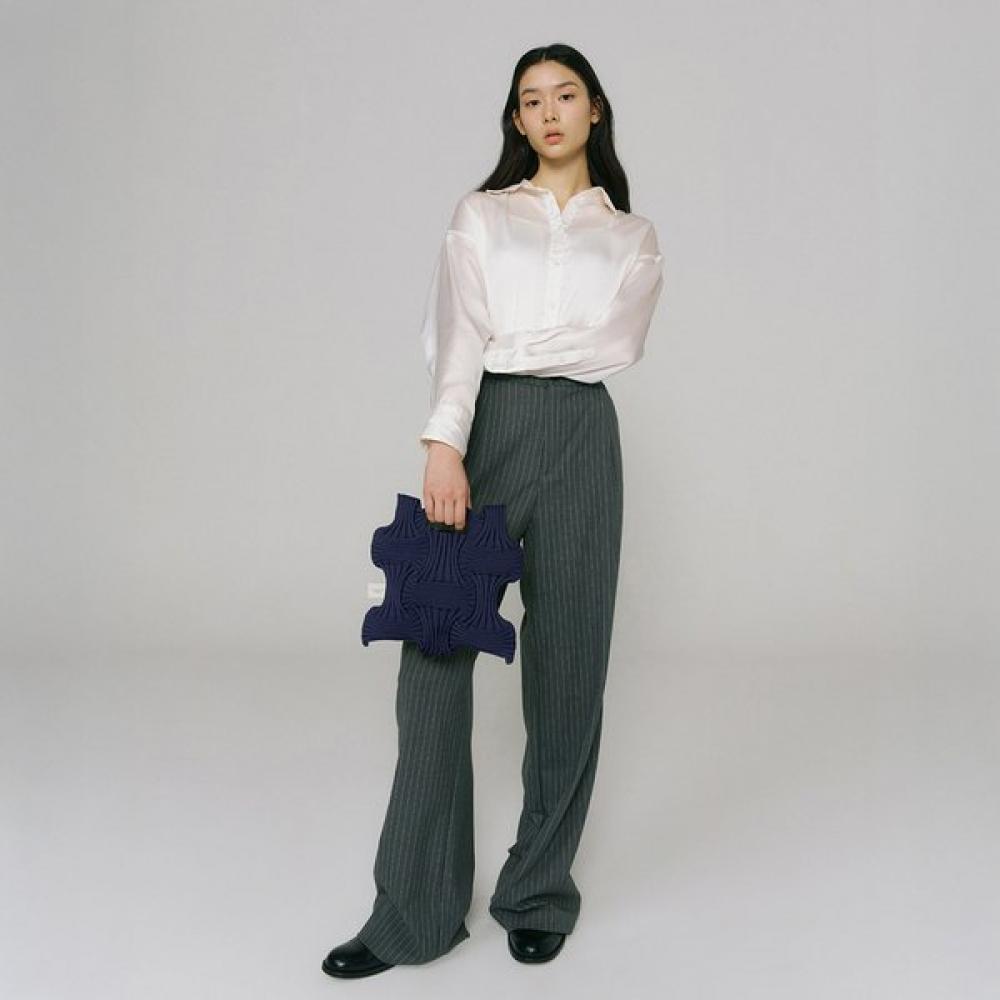 Pleatsmama Navy New Bow Bag