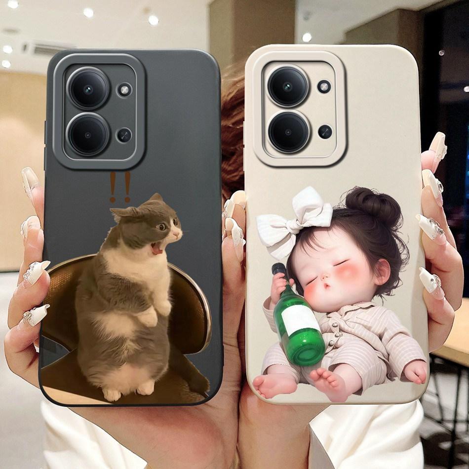For Xiaomi Poco C85 4G Cute Rabbit Cat Cartoon Phone Case For Poco C85 C 85 4G Shockproof Soft Silicone Cases