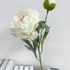 Artificial Peony Flower Head with Scorched Edge - Rich Peony Bouquet for Living Room Decoration