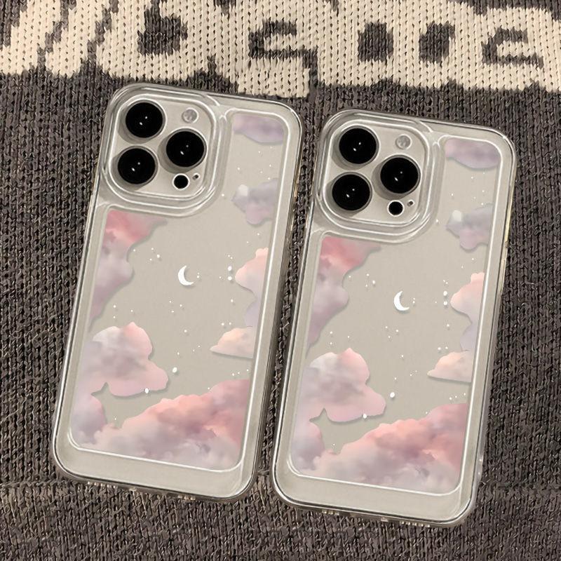 Pink Cloud for iPhone17promax Phone Case Apple 16 Fine Hole 14/13 New 15 Premium 12