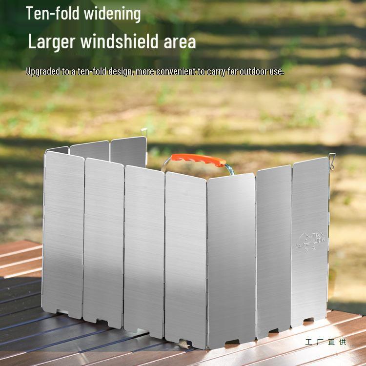 Camping Stove Windshield: Outdoor Windproof Magnetic Screen