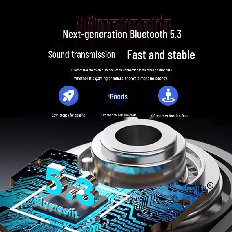 Burmester 2025 Wireless Bone Conduction Headphones - Open Ear Sport Earbuds for Running