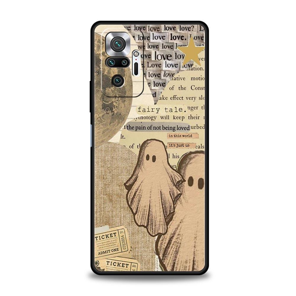 

Cute Little Ghost Phone Case For Xiaomi Redmi Note 13 12 5G 11 10 Pro Plus 4G 9S 9 8 7 9T 13C 12C 10C 9C 9A Soft Silicone Cover Redmi Note 7