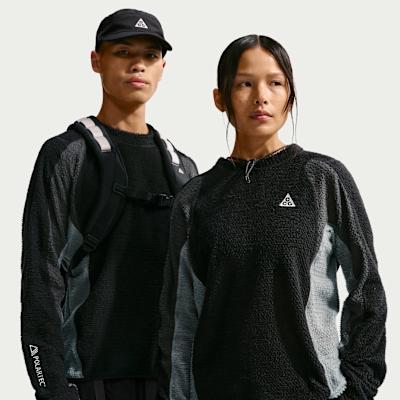 Nike ACG T Shirts Unisex Black/Charcoal Gray/Cool Gray/Peak White Crew M