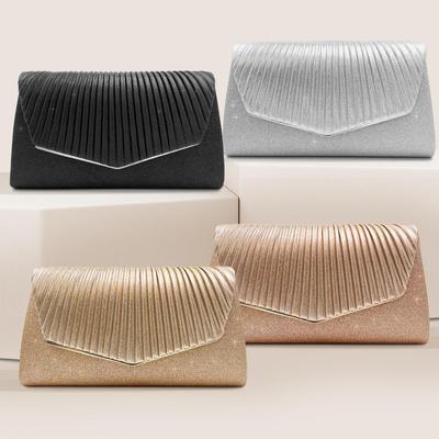 Elegant Ladies Evening Clutch: Celebrity-Inspired Square Bag for Parties and Banquets
