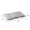 Tufted Pillow Pet Bed Dogs 50lb Max Black White Check Eco-Friendly Recycled Materials Machine Washable Comfortable Support