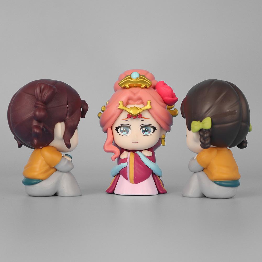 Em Estoque Os Diários do Apotecário Maomao Jinshi Mini Figura Anime Periferia Kawaii Brinquedos Sentados Enfeites de Mesa Carro Modelo Presentes